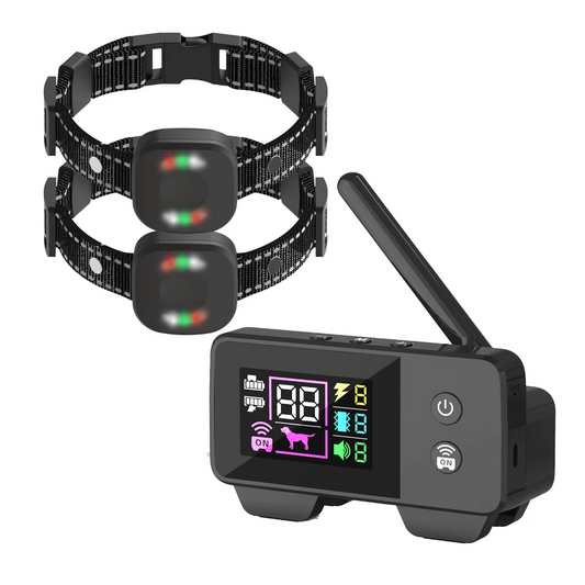 kaufsy | Ultimatives Sicherheits 1.574,8 Fuß Wireless Hundezaun-System mit wiederaufladbarem, wasserdichtem Halsband