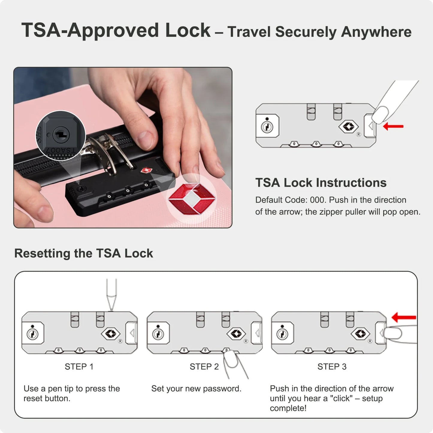 5-in-1 Hartschalen-Kofferset – Barcelona Explorer