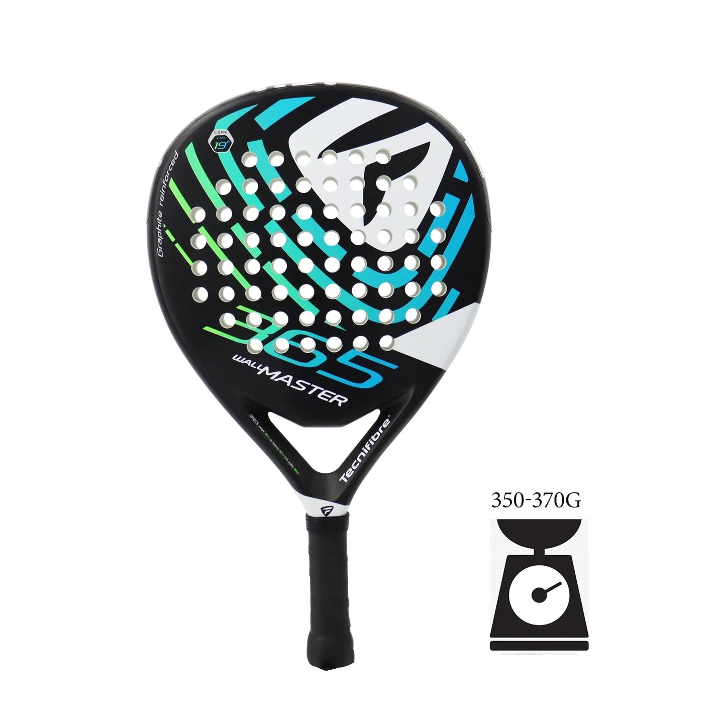 Vollcarbon Padel Schläger, leicht, matte Oberfläche, Anfänger & Profi