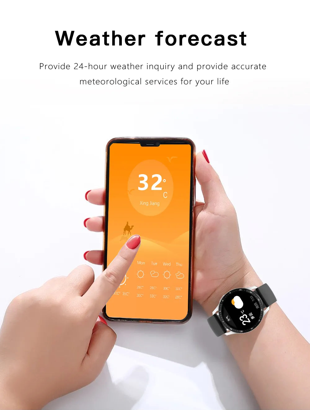 kaufsy | Zwei in Eins Smartwatch mit Bluetooth-Ohrhörern