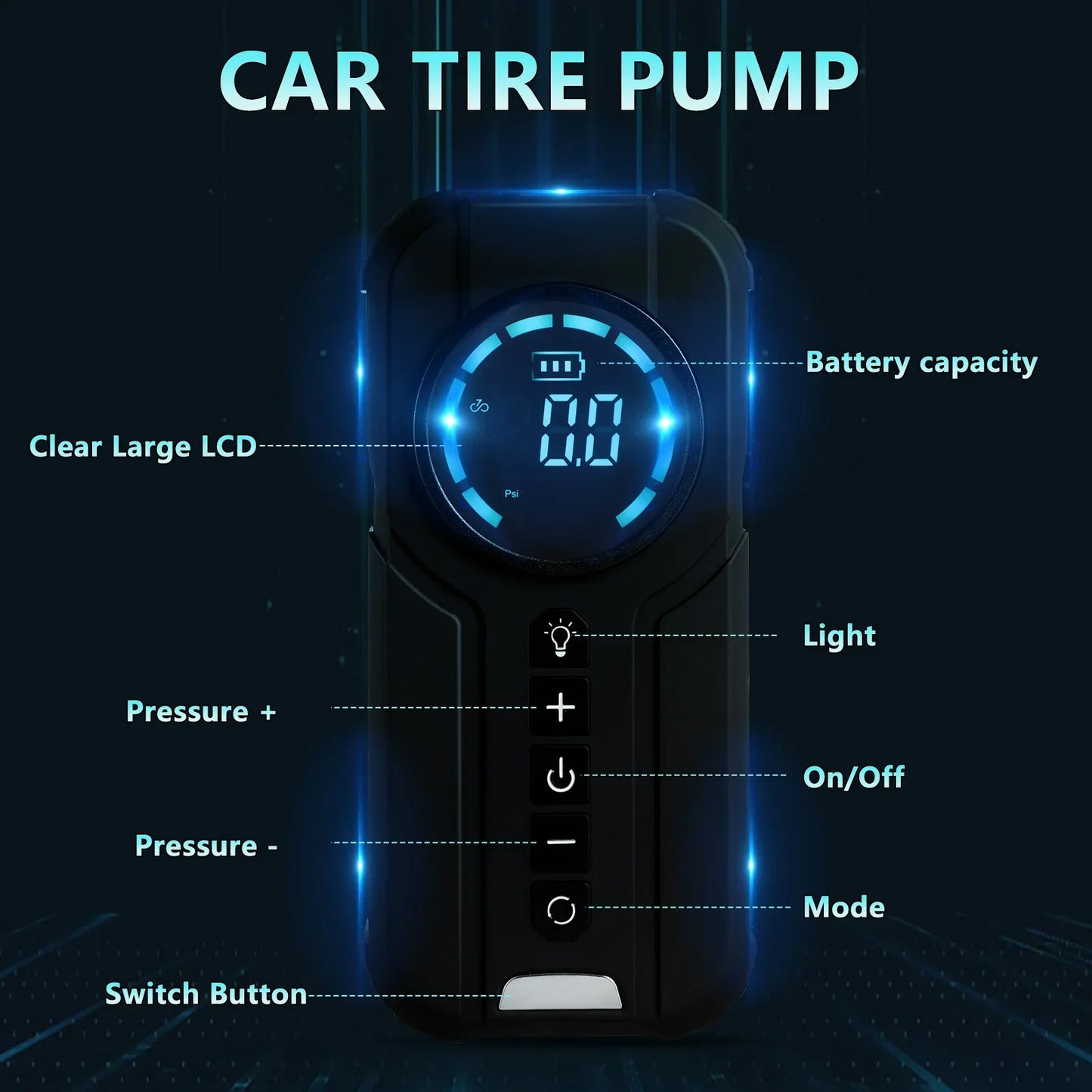 kaufsy | Kabelloser tragbarer Luftkompressor