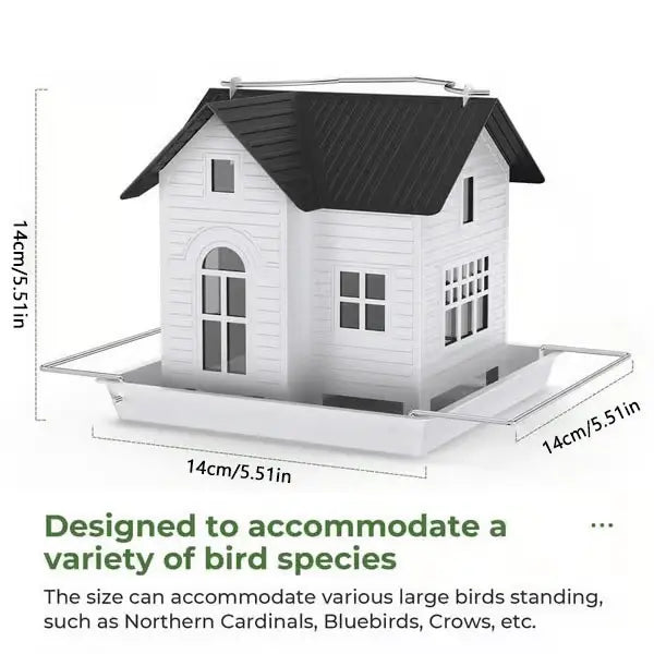 kaufsy | Solar-Vogelhaus mit LED – Leuchtende Gartenlaterne & Futterstation in einem!