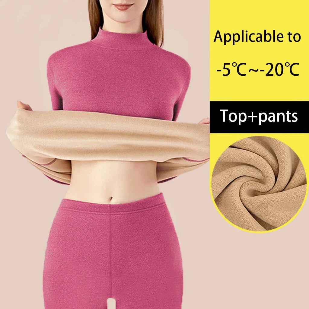 HeatLoom – Damen Thermounterwäsche Set nahtlos & extra dick für Winter