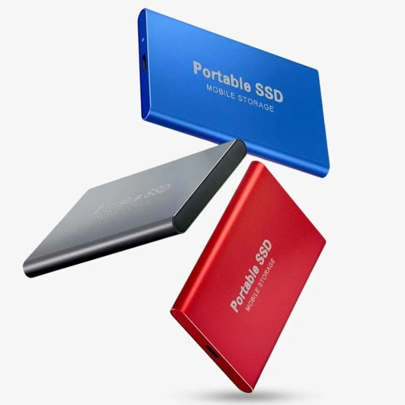 Externe SSD Aluminium, tragbarer Speicher, High-Speed Datenübertragung