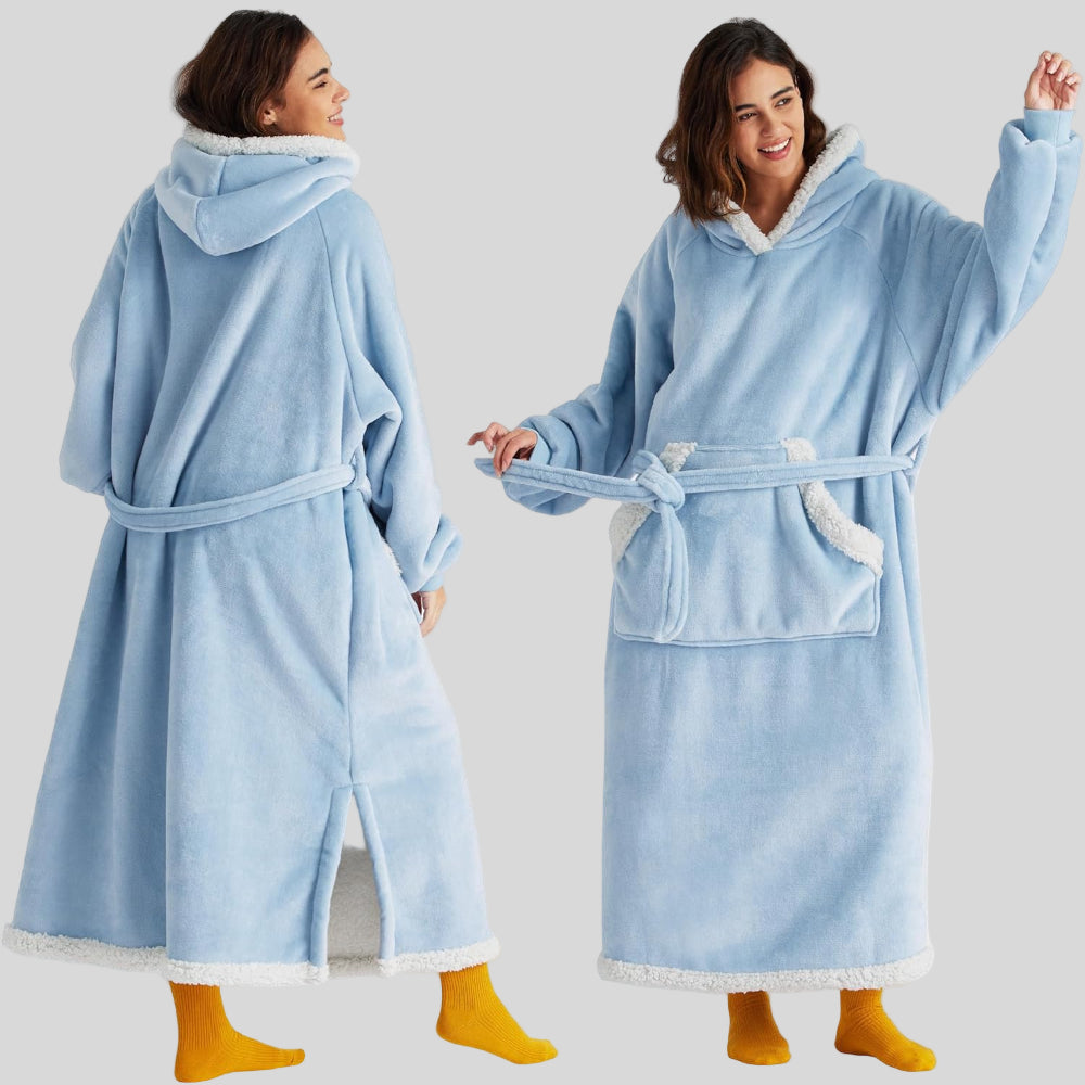 Unisex Oversized Hoodie-Decke, Kapuze, lange Ärmel, gemütlich