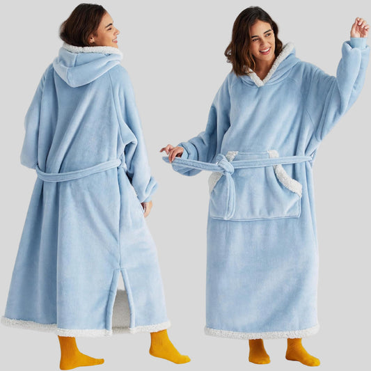 Unisex Oversized Hoodie-Decke, Kapuze, lange Ärmel, gemütlich