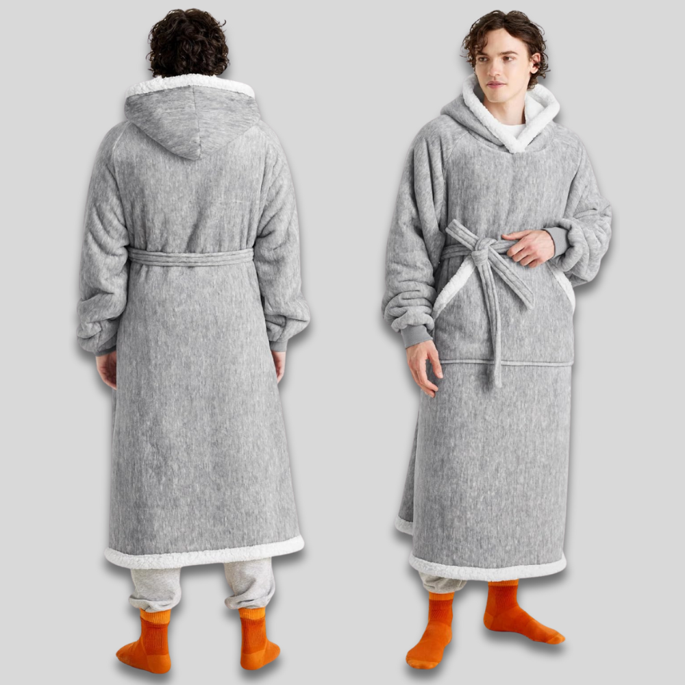 Unisex Oversized Hoodie-Decke, Kapuze, lange Ärmel, gemütlich