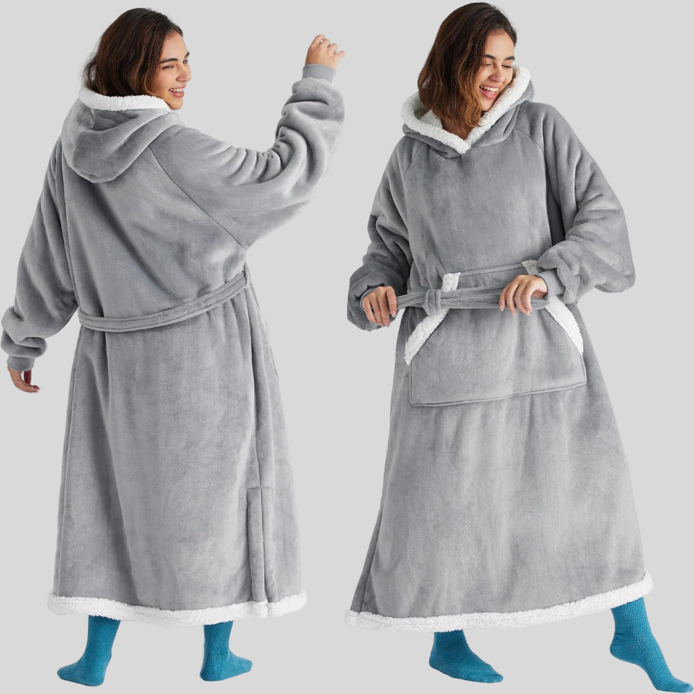 Unisex Oversized Hoodie-Decke, Kapuze, lange Ärmel, gemütlich