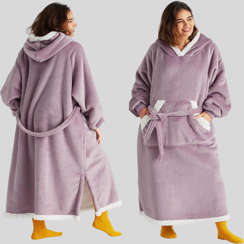 Unisex Oversized Hoodie-Decke, Kapuze, lange Ärmel, gemütlich