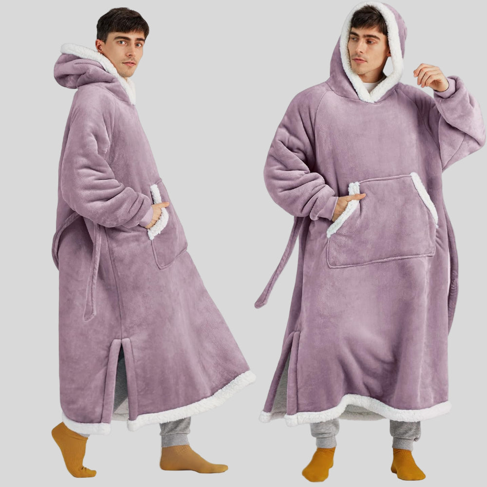 Unisex Oversized Hoodie-Decke, Kapuze, lange Ärmel, gemütlich