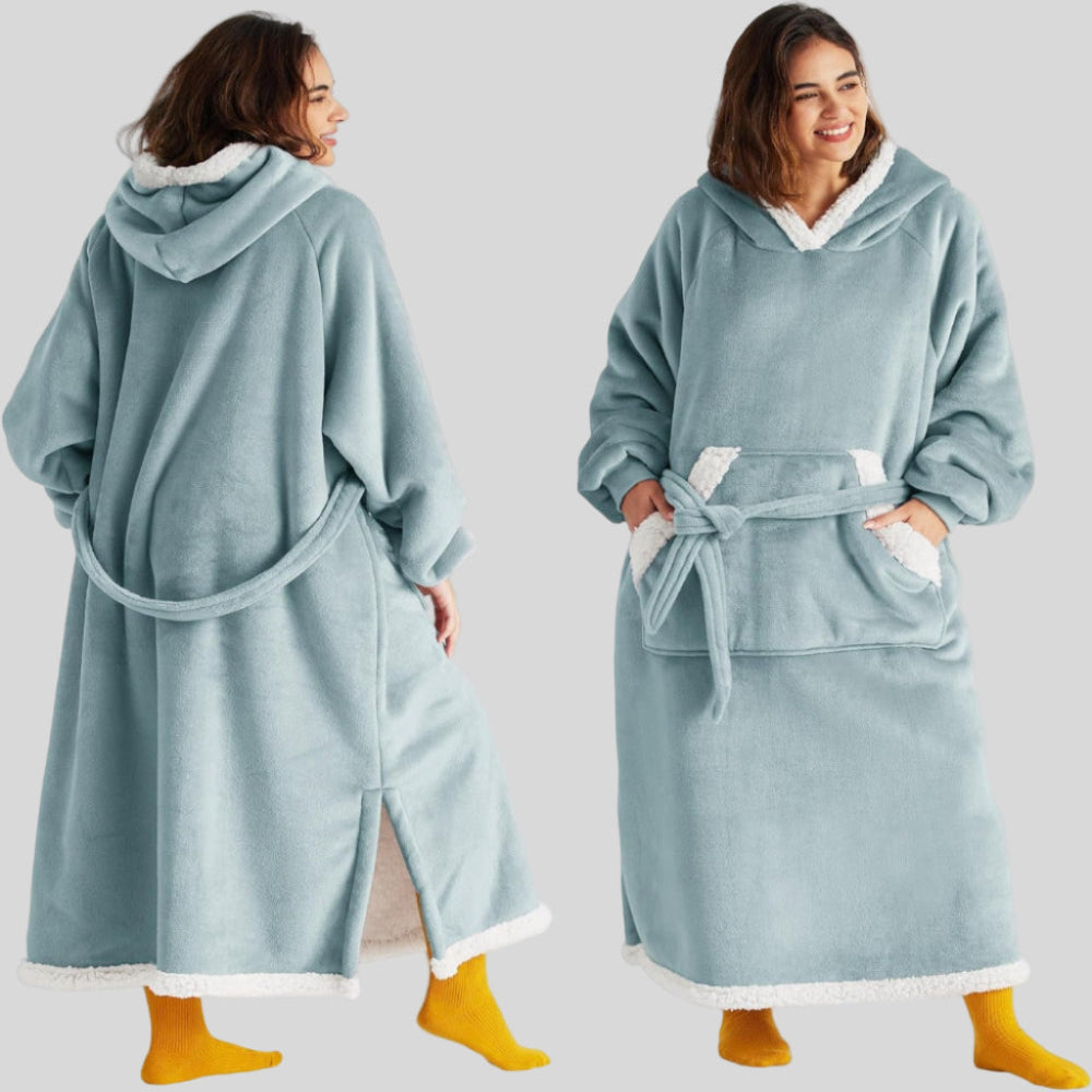 Unisex Oversized Hoodie-Decke, Kapuze, lange Ärmel, gemütlich