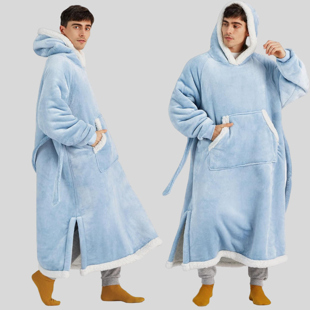 Unisex Oversized Hoodie-Decke, Kapuze, lange Ärmel, gemütlich