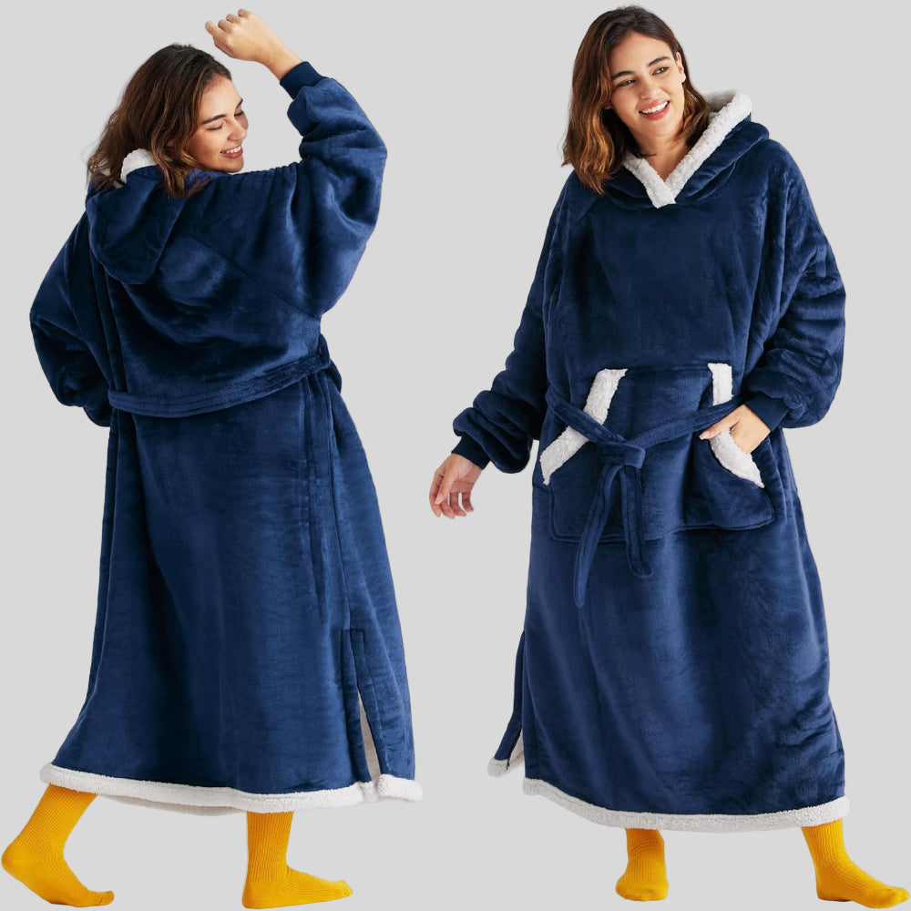 Unisex Oversized Hoodie-Decke, Kapuze, lange Ärmel, gemütlich