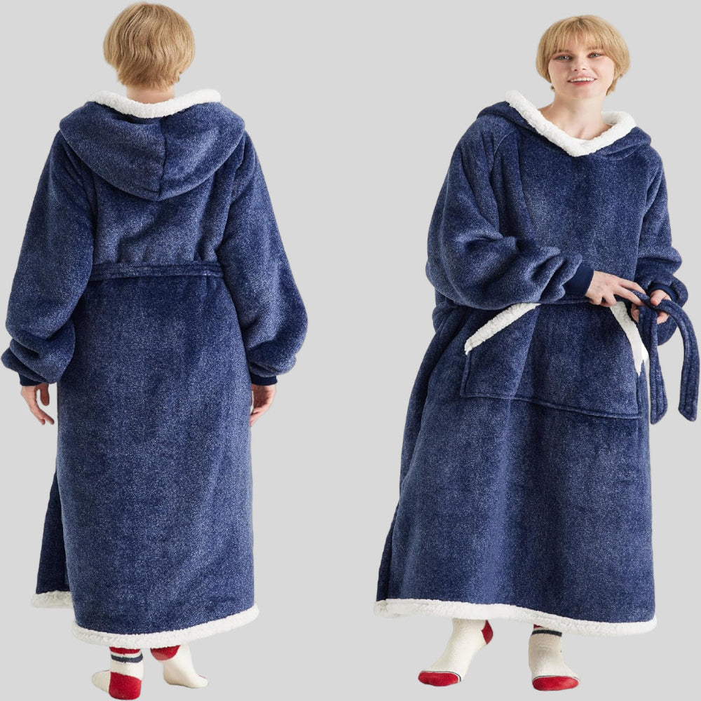 Unisex Oversized Hoodie-Decke, Kapuze, lange Ärmel, gemütlich