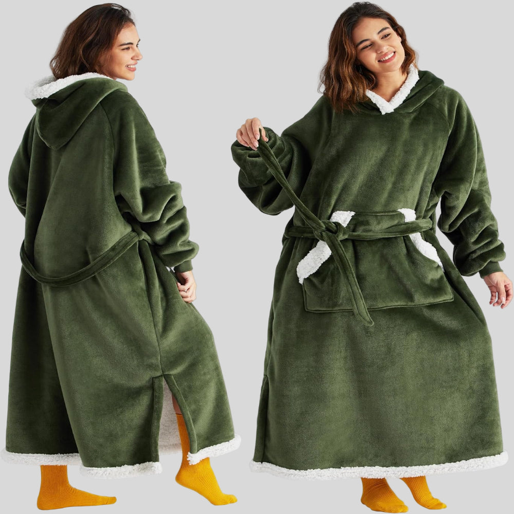 Unisex Oversized Hoodie-Decke, Kapuze, lange Ärmel, gemütlich