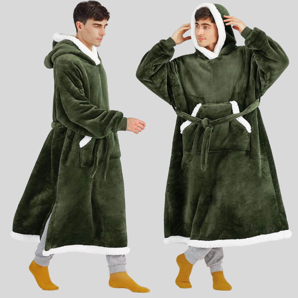 Unisex Oversized Hoodie-Decke, Kapuze, lange Ärmel, gemütlich