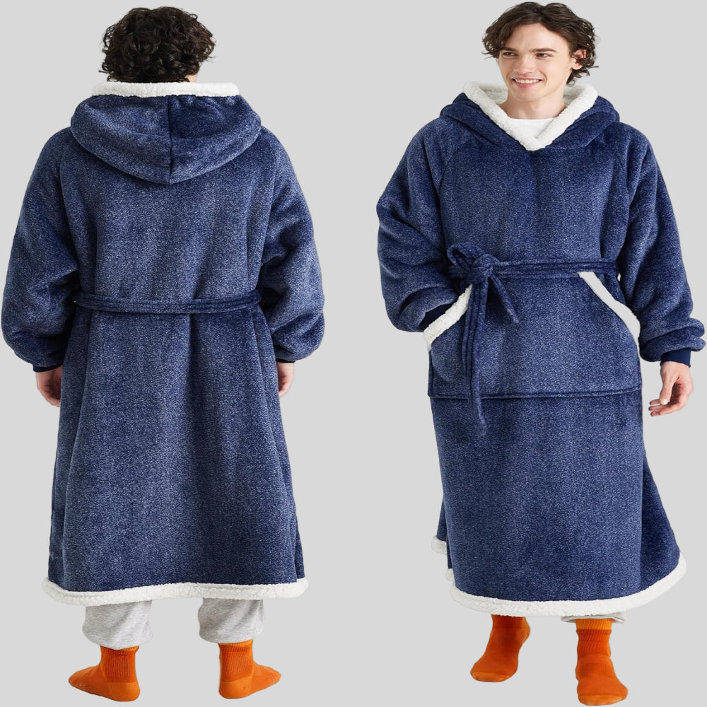 Unisex Oversized Hoodie-Decke, Kapuze, lange Ärmel, gemütlich