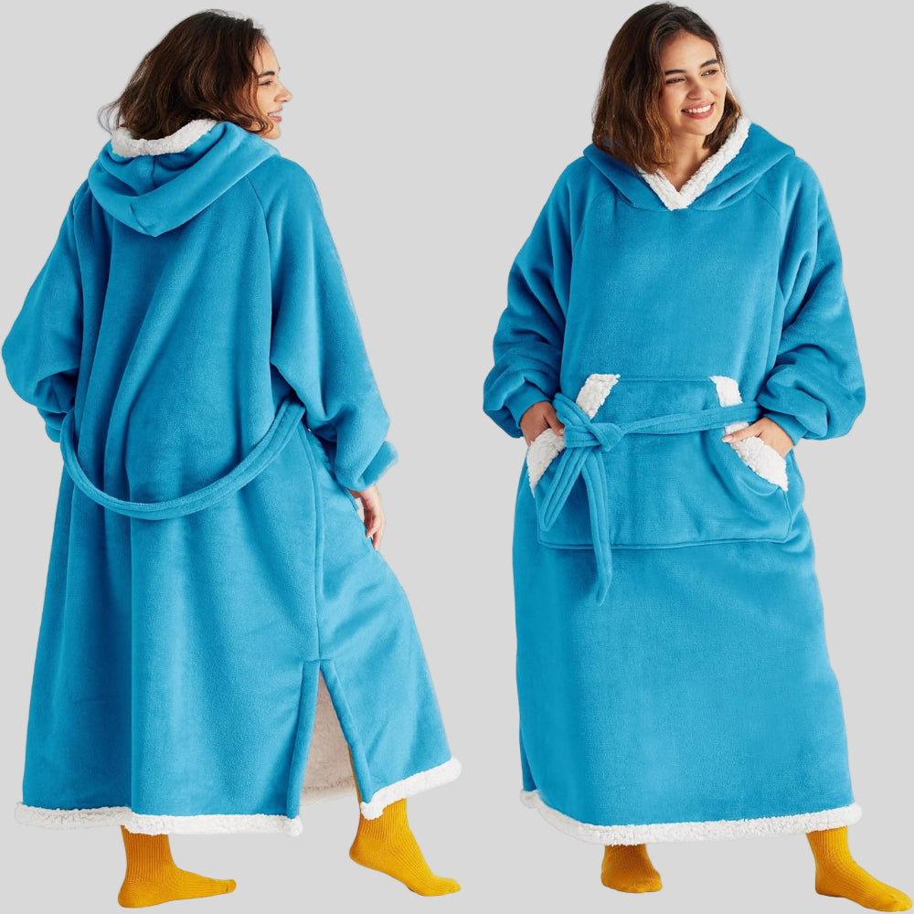 Unisex Oversized Hoodie-Decke, Kapuze, lange Ärmel, gemütlich