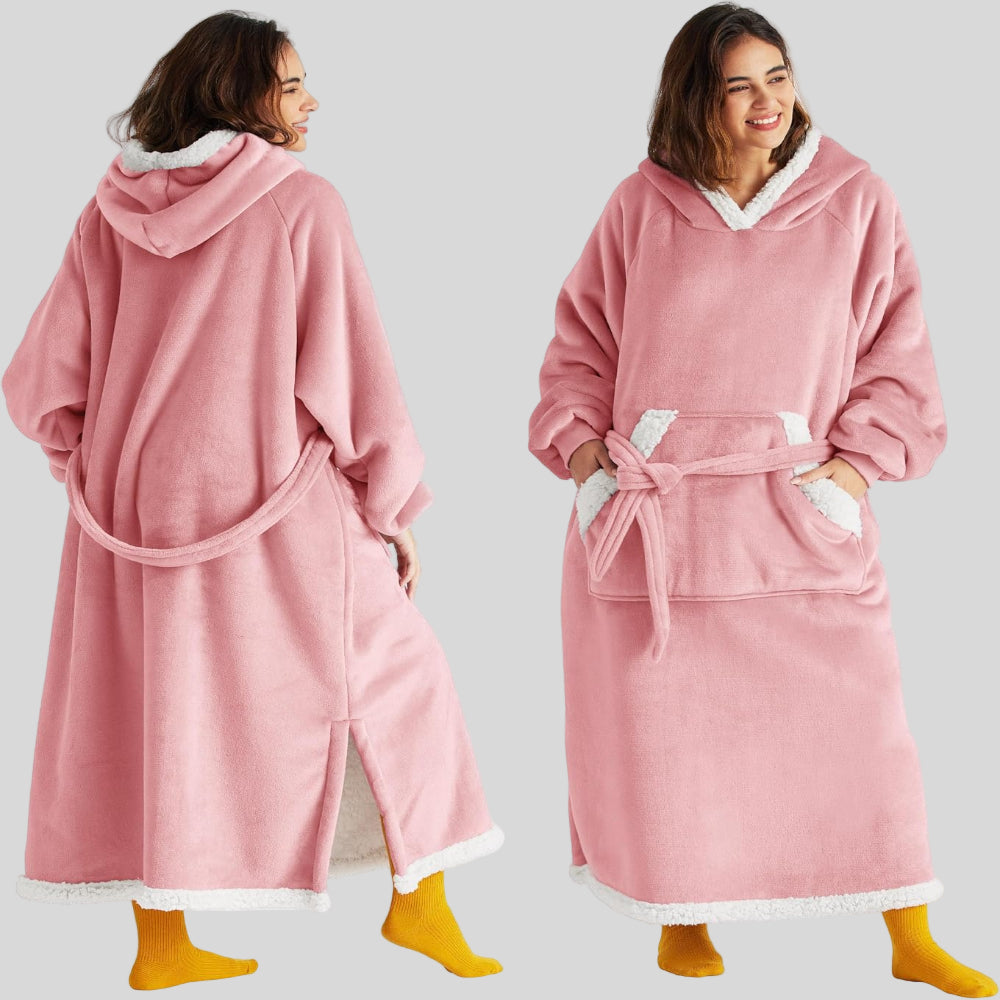 Unisex Oversized Hoodie-Decke, Kapuze, lange Ärmel, gemütlich