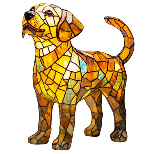 Hundelampe Golden Labrador – Elegante LED-Gartenlampe mit Tiermotiv