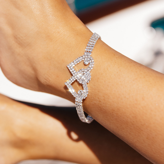 Herz-Herz-Fußkettchen