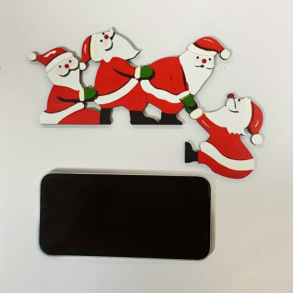 Wandkunst Weihnachten, Santa Rentier Türrahmen festlich