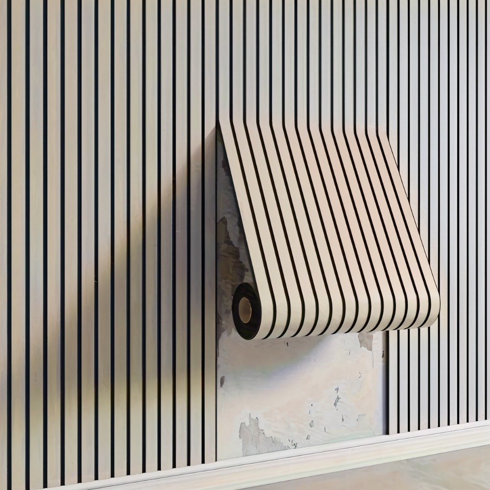 WoodLuxe - Selbstklebende 3D-Holz-Wandpaneele für moderne Innenräume