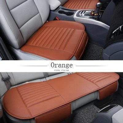 kaufsy | Leder Bambuskohle Autositzkissen-Geruchsabsorbierend (Vier Jahreszeiten Universal)