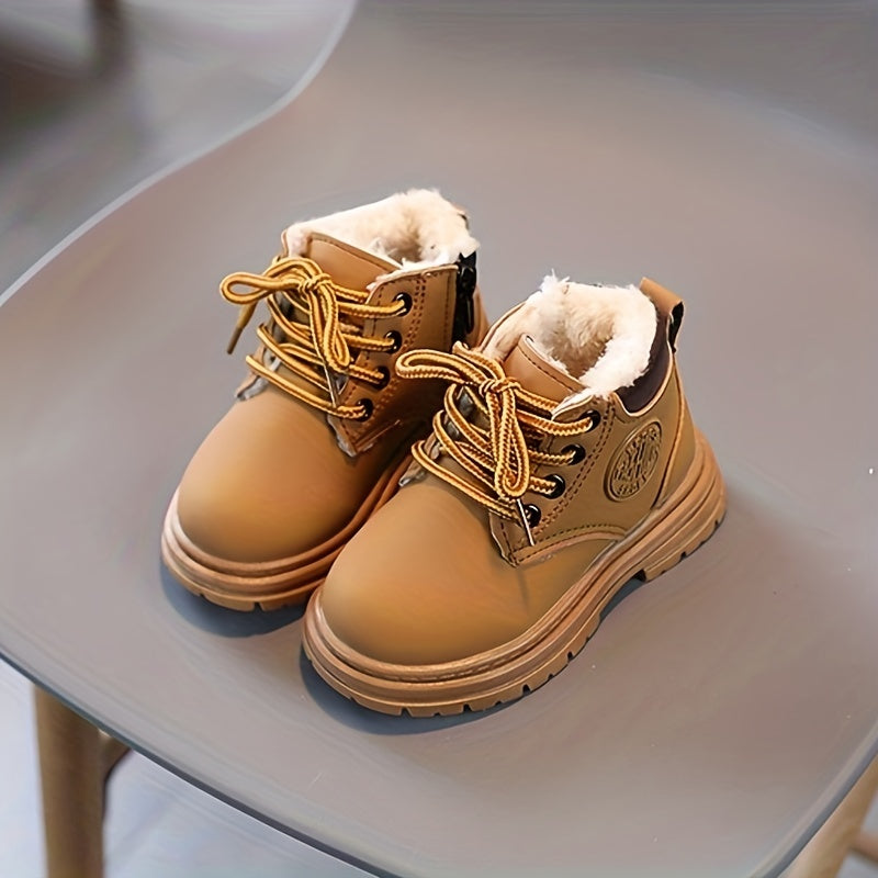 kaufsy | Wasserfeste Fleece-Winterstiefel für Jungen – Mit Warmfutter & Profilsohle