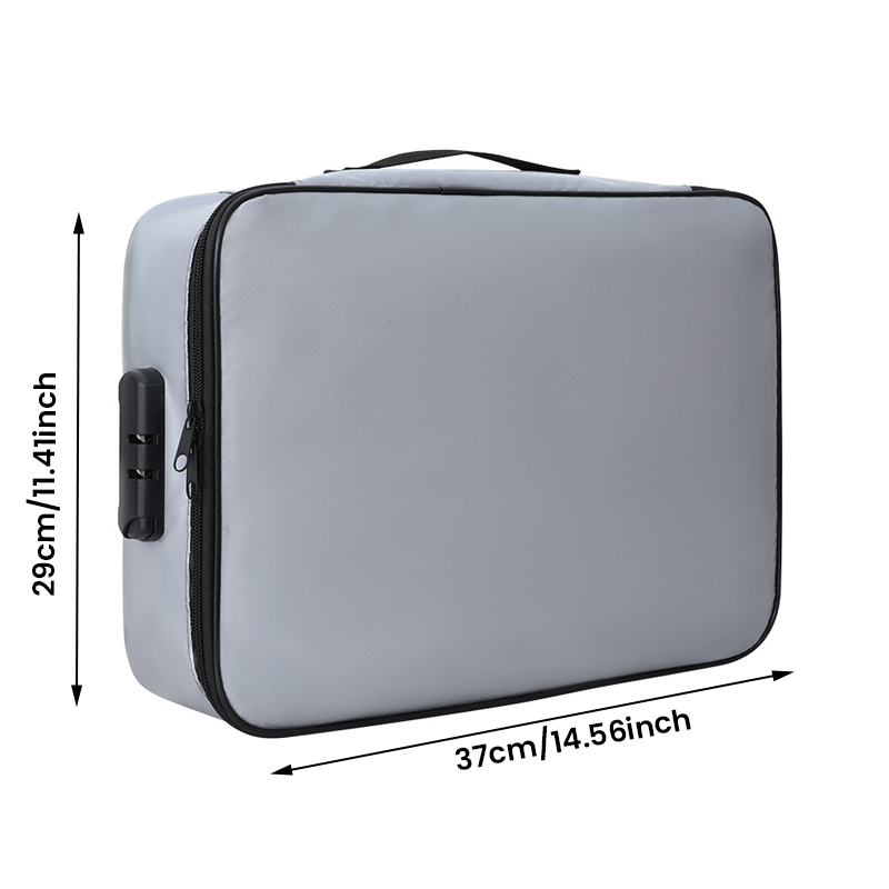 kaufsy | Wasserfest und feuerfest verschließbare Dokumenten-Aufbewahrungstasche