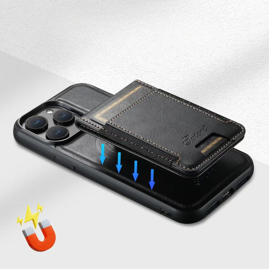 Luxora – iPhone Hülle aus Echtleder mit Kartenfach und MagSafe – Damen & Herren