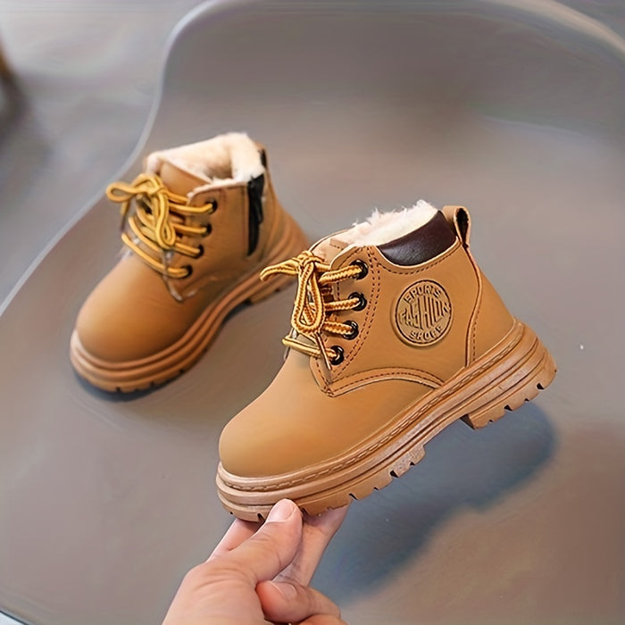 kaufsy | Wasserfeste Fleece-Winterstiefel für Jungen – Mit Warmfutter & Profilsohle