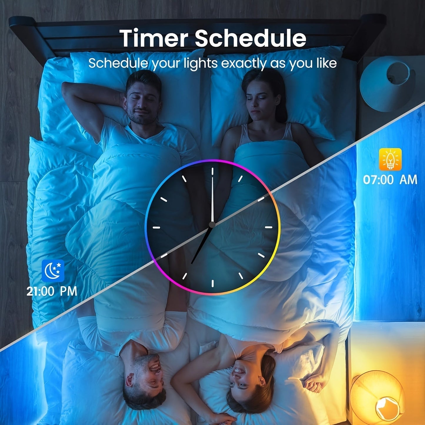 LED Strip Lights, Farbwechsel, App-Steuerung