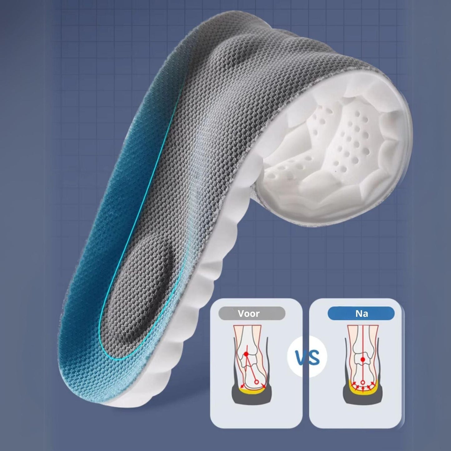 Cloudzool – Einlegesohlen 4D Dämpfung & Stütze – Alltag & Sport