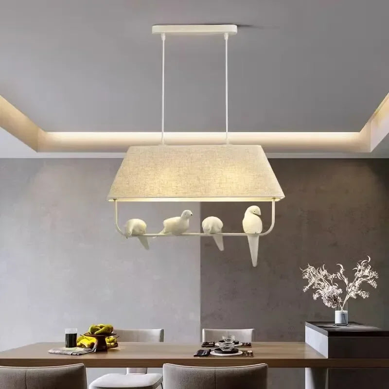 NestCeiling Lampe, skandinavischer Rattan Pendelleuchte, Wohnzimmer