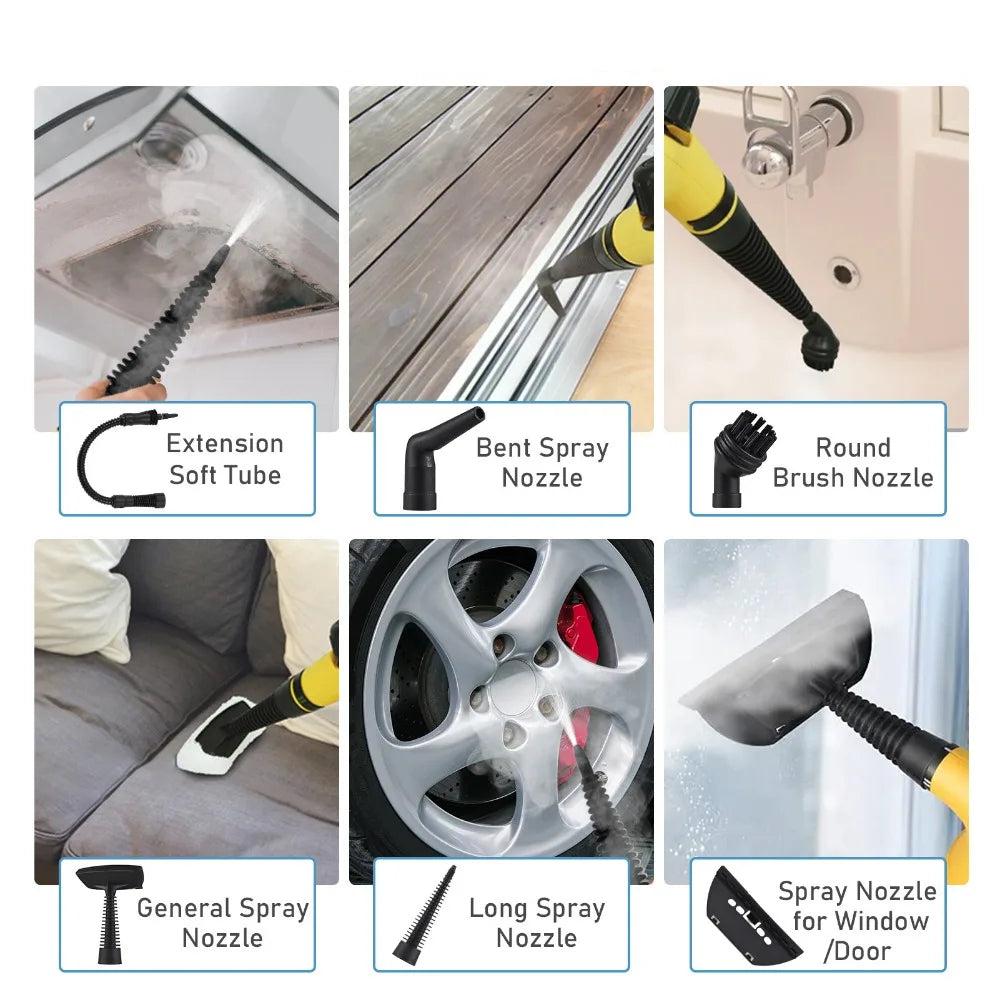 kaufsy | Handheld Dampfreiniger – Hochtemperatur Teppich- & Fahrzeug-Dampfreiniger
