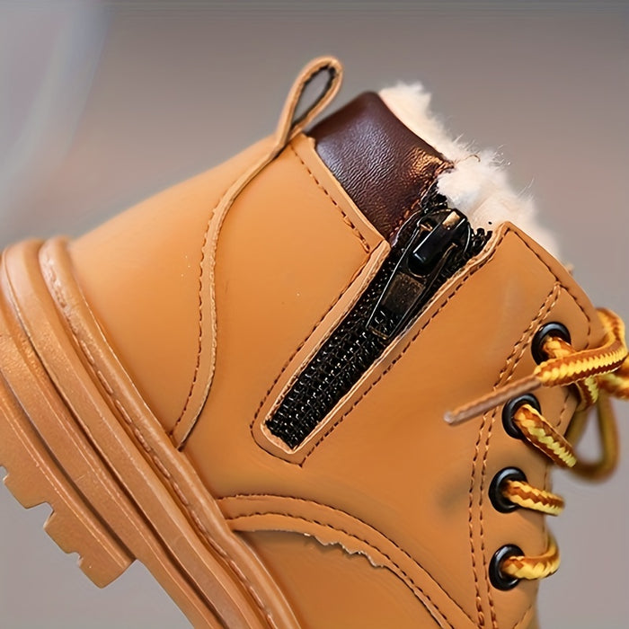 kaufsy | Wasserfeste Fleece-Winterstiefel für Jungen – Mit Warmfutter & Profilsohle