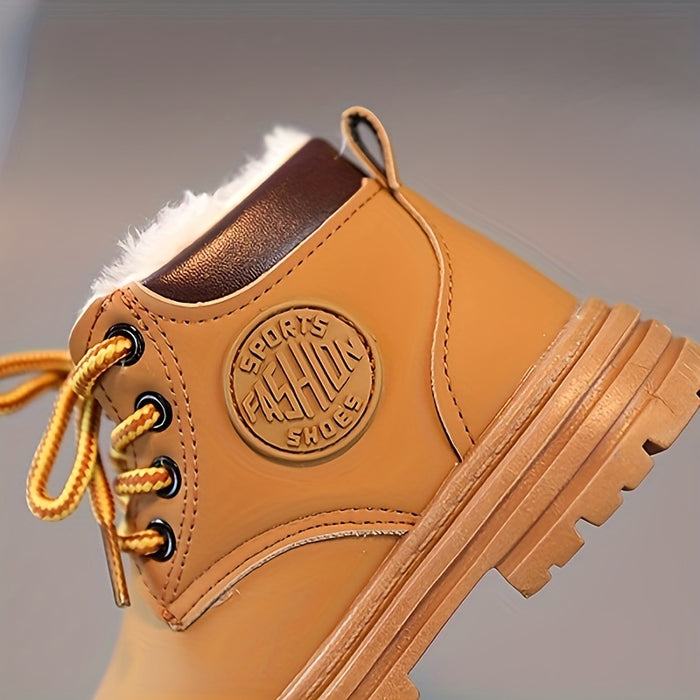 kaufsy | Wasserfeste Fleece-Winterstiefel für Jungen – Mit Warmfutter & Profilsohle