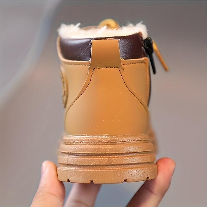 kaufsy | Wasserfeste Fleece-Winterstiefel für Jungen – Mit Warmfutter & Profilsohle