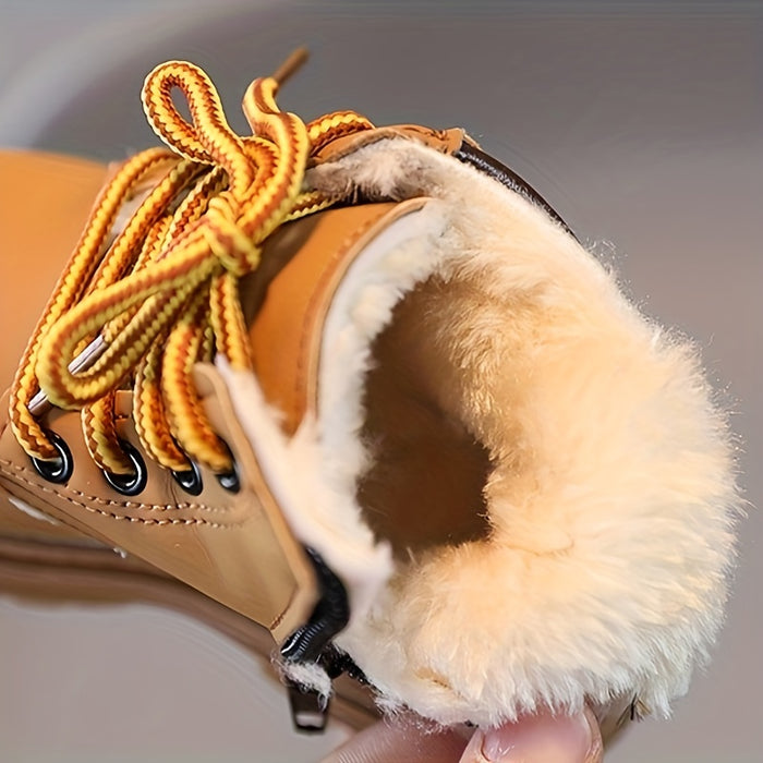 kaufsy | Wasserfeste Fleece-Winterstiefel für Jungen – Mit Warmfutter & Profilsohle