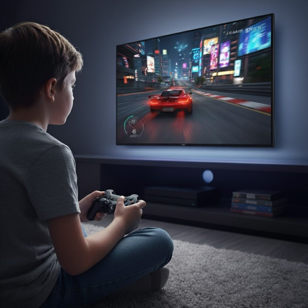 4K Retro Spielekonsole, Stick & Dual Wireless Controller Set