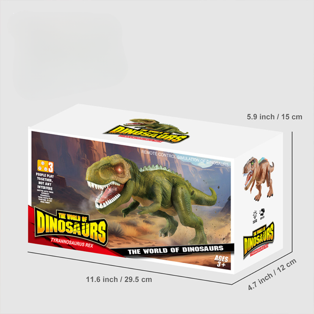 Dinosaurier RC Spielzeug, laufend, leuchtend, brüllend, Kinder