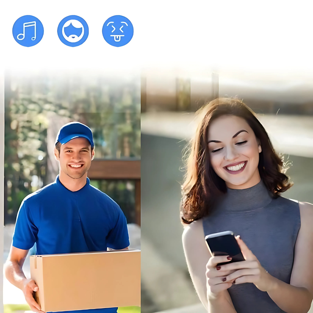Kabellose Video-Türklingel, Zwei-Wege-Audio, WLAN