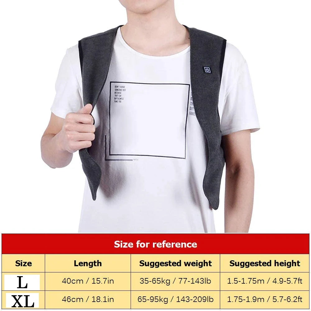 Warme Herrenweste mit USB-Heizung | Bequeme Wärme für unterwegs