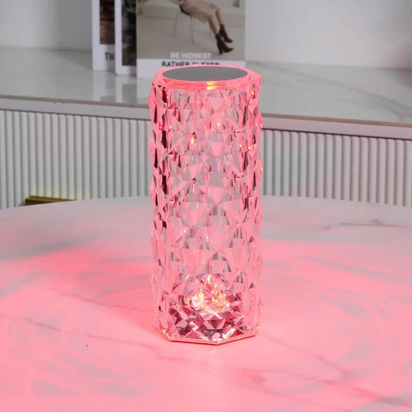 LumiCrystal – Kristall Tischlampe Touch & 16 Farben mit Fernbedienung