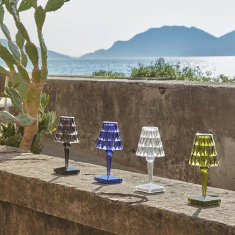 LumiVera – Kristall Tischlampe dekorativ modern warmweiß Licht E27