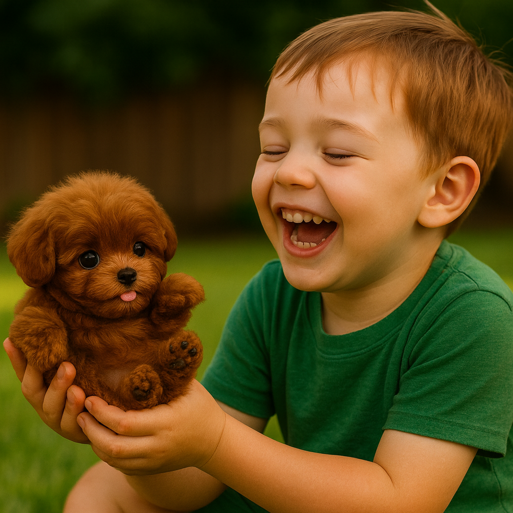 Interaktives Plüsch Hundespielzeug, realistischer Welpe