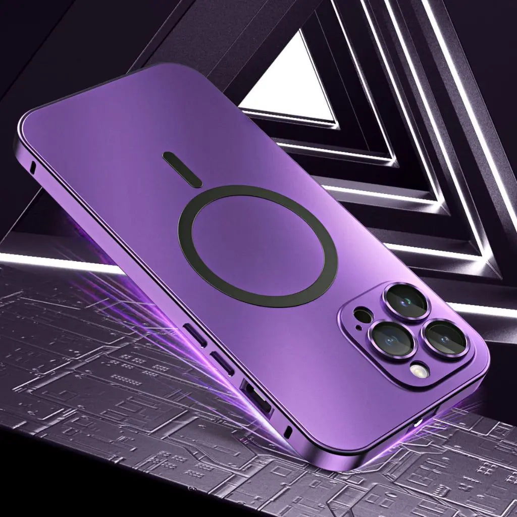 Magnetische Metallhülle, schlanker Schutz für iPhone