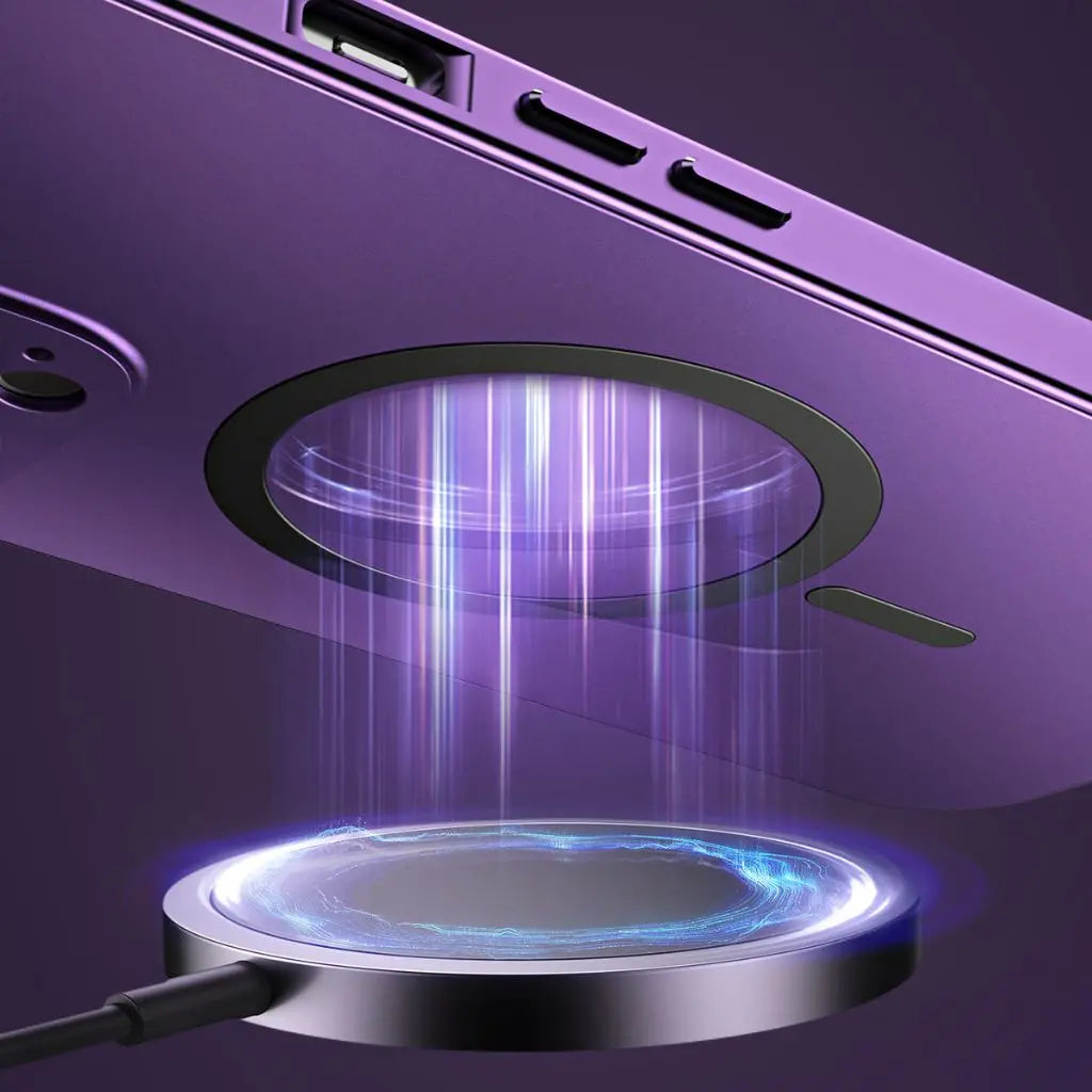 Magnetische Metallhülle, schlanker Schutz für iPhone