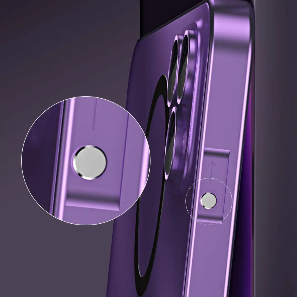 Magnetische Metallhülle, schlanker Schutz für iPhone